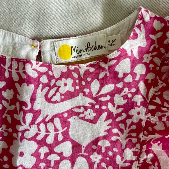 Mini Boden Pink Spring Dress, size 5-6Y - Picture 7 of 7